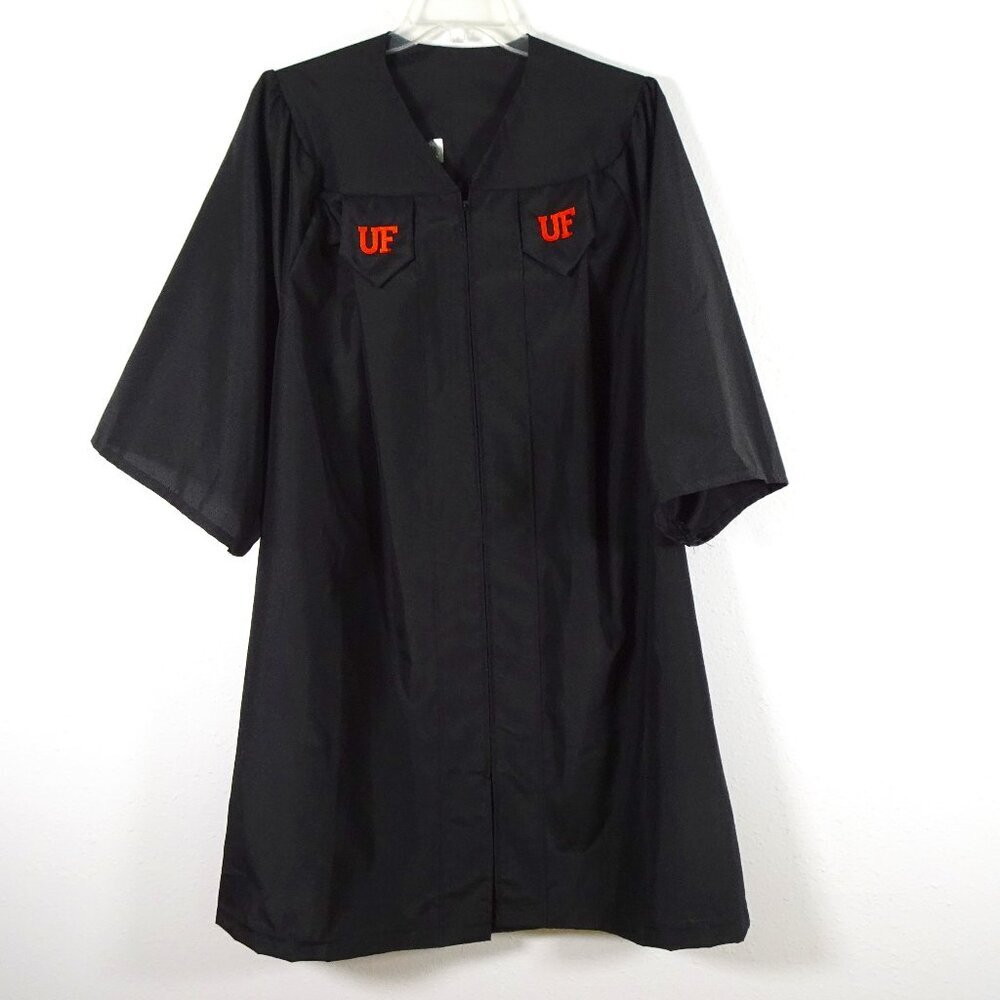 University of Florida Graduation Gown UF Bachelors Gown Black Gators Embroidered